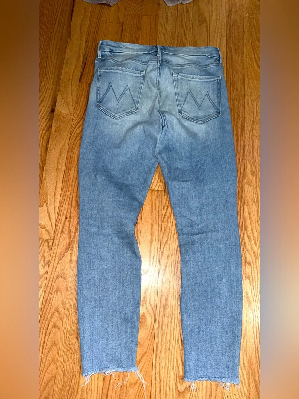 MOTHER Jeans High Waisted Looker Ankle Fray 30
